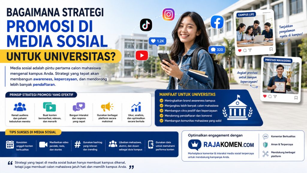 Bagaimana Strategi Promosi di Media Sosial Dapat Membuat Universitas Lebih Dikenal Calon Mahasiswa?
