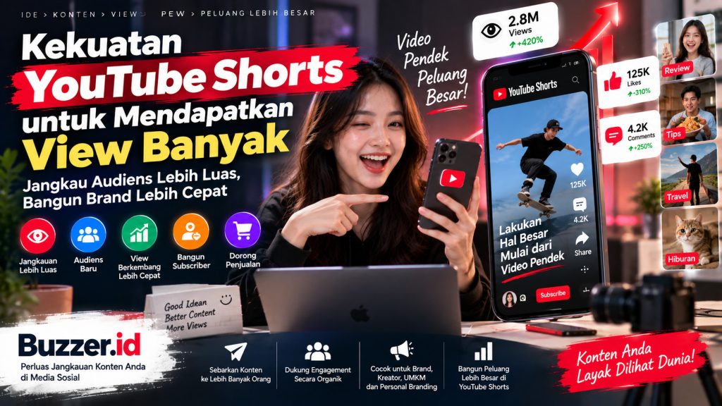 YouTube Shorts Bisa Datangkan Banyak View, Begini Strategi agar Konten Lebih Cepat Dikenal